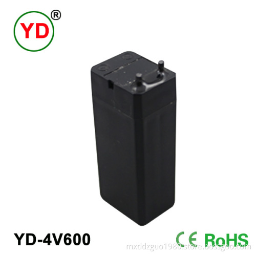 4V 600 mAh 0.6ah Battery Lead Acid Rechargeable for Flashlight Table Lamp Emergency Light